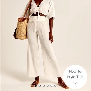 Abercrombie Gauzy Beach Pant Coverup